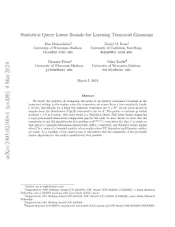 Statistical Query Lower Bounds for Learning Truncated Gaussians