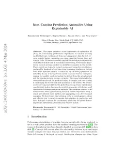 Root Causing Prediction Anomalies Using Explainable AI