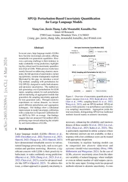 SPUQ: Perturbation-Based Uncertainty Quantification for Large Language
  Models