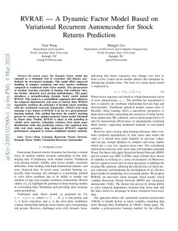 RVRAE: A Dynamic Factor Model Based on Variational Recurrent Autoencoder
  for Stock Returns Prediction