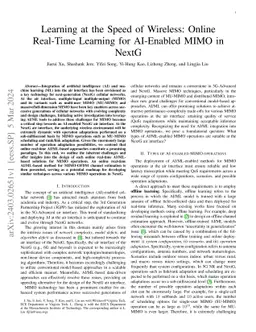 Learning at the Speed of Wireless: Online Real-Time Learning for
  AI-Enabled MIMO in NextG