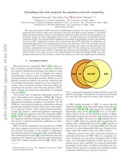 Extending echo state property for quantum reservoir computing