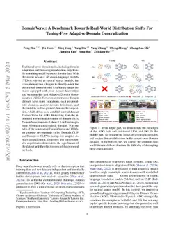 DomainVerse: A Benchmark Towards Real-World Distribution Shifts For
  Tuning-Free Adaptive Domain Generalization