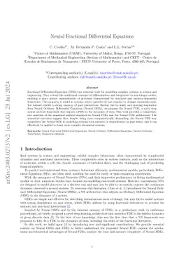 Neural Fractional Differential Equations