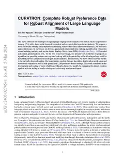 CURATRON: Complete and Robust Preference Data for Rigorous Alignment of Large Language Models