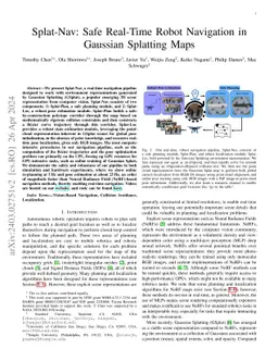 Splat-Nav: Safe Real-Time Robot Navigation in Gaussian Splatting Maps