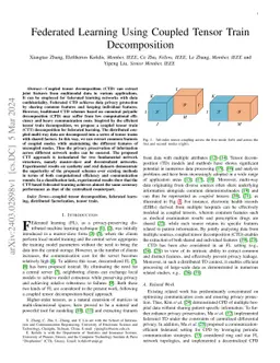 Federated Learning Using Coupled Tensor Train Decomposition