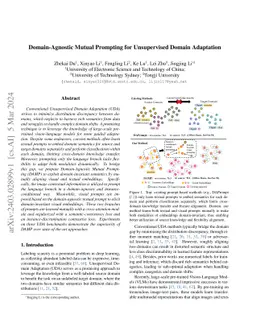 Domain-Agnostic Mutual Prompting for Unsupervised Domain Adaptation