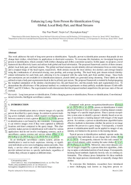 Enhancing Long-Term Person Re-Identification Using Global, Local Body
  Part, and Head Streams