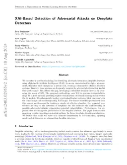 XAI-Based Detection of Adversarial Attacks on Deepfake Detectors