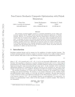 Non-Convex Stochastic Composite Optimization with Polyak Momentum