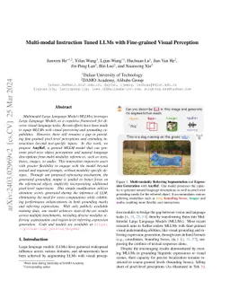 Multi-modal Instruction Tuned LLMs with Fine-grained Visual Perception