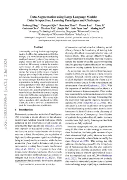 Data Augmentation using Large Language Models: Data Perspectives,
  Learning Paradigms and Challenges