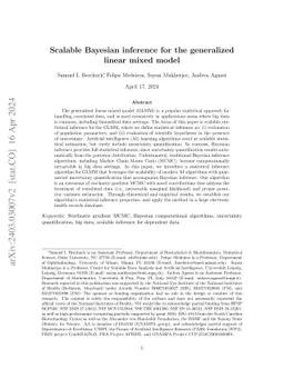 Scalable Bayesian Inference for Generalized Linear Mixed Models via Stochastic Gradient MCMC