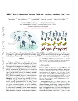 NRDF: Neural Riemannian Distance Fields for Learning Articulated Pose
  Priors