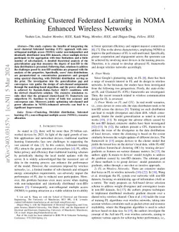 Rethinking Clustered Federated Learning in NOMA Enhanced Wireless
  Networks