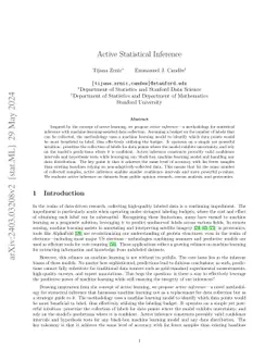 Active Statistical Inference