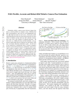 FAR: Flexible, Accurate and Robust 6DoF Relative Camera Pose Estimation