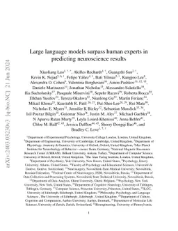 Large language models surpass human experts in predicting neuroscience
  results