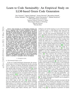 Learn to Code Sustainably: An Empirical Study on LLM-based Green Code
  Generation