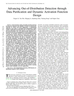 Advancing Out-of-Distribution Detection through Data Purification and
  Dynamic Activation Function Design