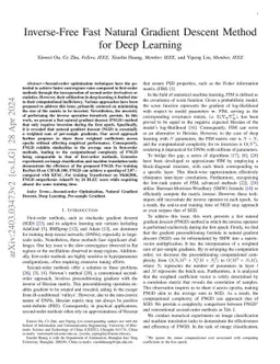 Inverse-Free Fast Natural Gradient Descent Method for Deep Learning