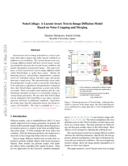 NoiseCollage: A Layout-Aware Text-to-Image Diffusion Model Based on
  Noise Cropping and Merging