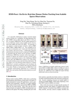 HMD-Poser: On-Device Real-time Human Motion Tracking from Scalable
  Sparse Observations