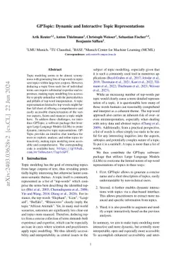 GPTopic: Dynamic and Interactive Topic Representations