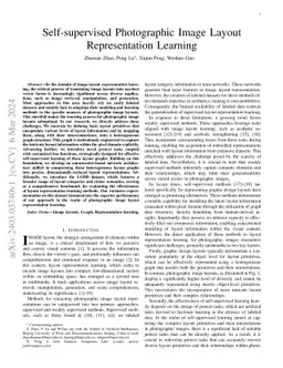 Self-supervised Photographic Image Layout Representation Learning