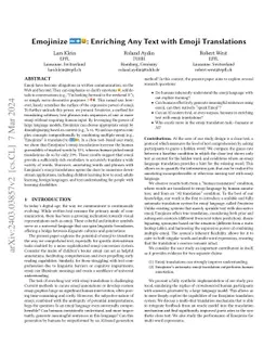 Emojinize: Enriching Any Text with Emoji Translations