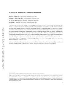 A Survey on Adversarial Contention Resolution