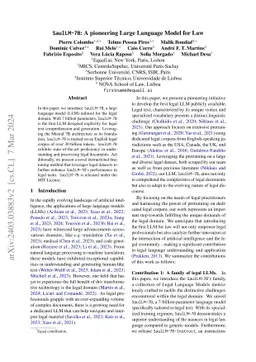 SaulLM-7B: A pioneering Large Language Model for Law