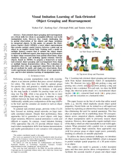 Visual Imitation Learning of Task-Oriented Object Grasping and
  Rearrangement