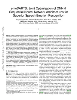 emoDARTS: Joint Optimisation of CNN & Sequential Neural Network
  Architectures for Superior Speech Emotion Recognition