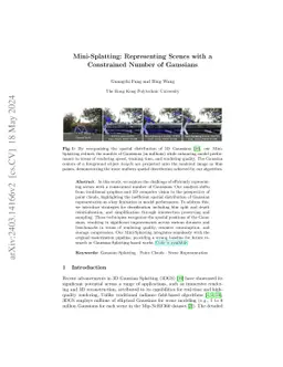 Mini-Splatting: Representing Scenes with a Constrained Number of
  Gaussians