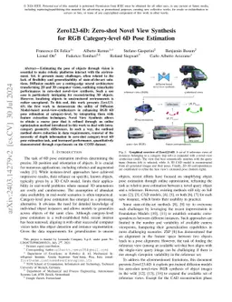 Zero123-6D: Zero-shot Novel View Synthesis for RGB Category-level 6D
  Pose Estimation