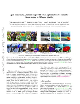 Open-Vocabulary Attention Maps with Token Optimization for Semantic
  Segmentation in Diffusion Models