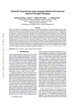 ChainLM: Empowering Large Language Models with Improved Chain-of-Thought
  Prompting