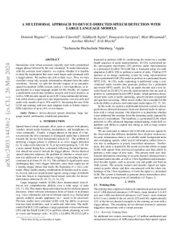 A Multimodal Approach to Device-Directed Speech Detection with Large
  Language Models