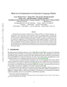 Multi-Level Explanations for Generative Language Models
