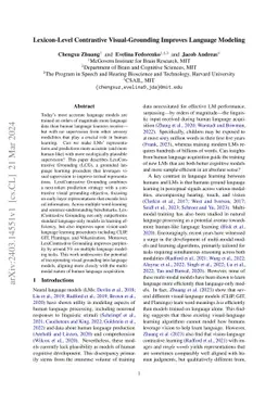 Lexicon-Level Contrastive Visual-Grounding Improves Language Modeling