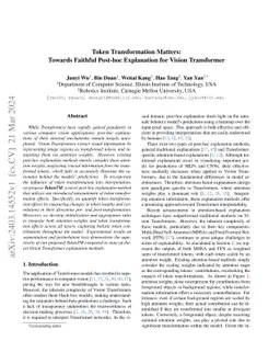 Token Transformation Matters: Towards Faithful Post-hoc Explanation for
  Vision Transformer