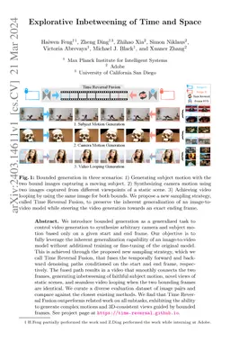 Explorative Inbetweening of Time and Space