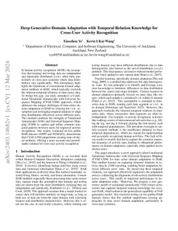 Deep Generative Domain Adaptation with Temporal Relation Knowledge for
  Cross-User Activity Recognition