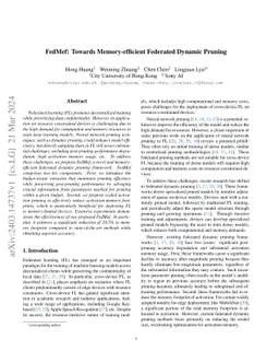 FedMef: Towards Memory-efficient Federated Dynamic Pruning