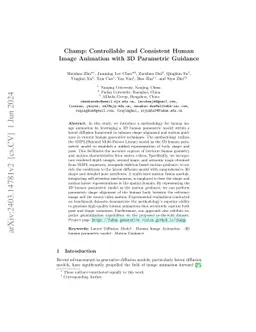 Champ: Controllable and Consistent Human Image Animation with 3D
  Parametric Guidance