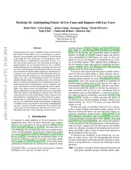 Particip-AI: A Democratic Surveying Framework for Anticipating Future AI
  Use Cases, Harms and Benefits