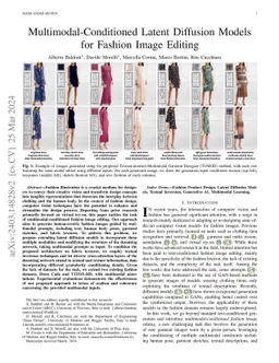 Multimodal-Conditioned Latent Diffusion Models for Fashion Image Editing