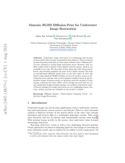 Osmosis: RGBD Diffusion Prior for Underwater Image Restoration